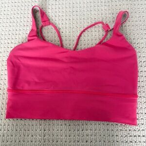 lululemon Lipstick Pink Sports Bra